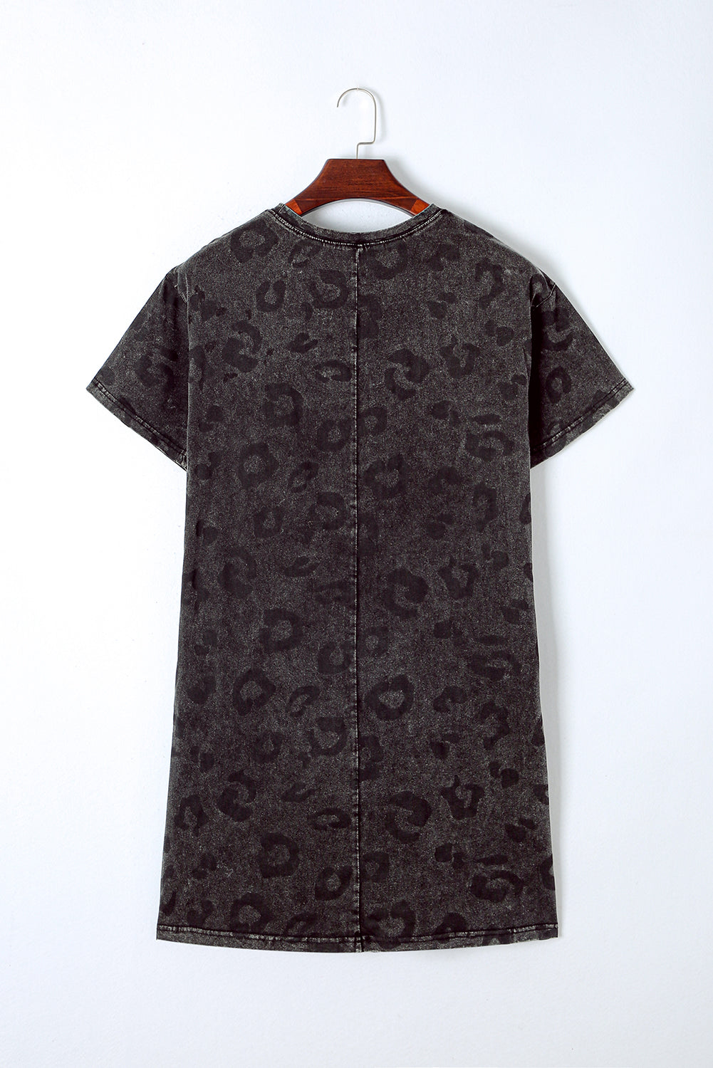 Robe t-shirt léopard grise